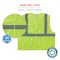 Ergodyne Hi-Vis Safety Vest, 100% recycled polyester, Lime, Size 4XL/5XL 8205HL-ECO - alternate 8